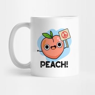 Peach Cute Peach Fruit Pun Mug